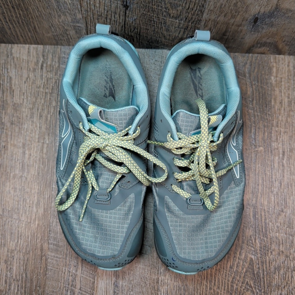 Altra Lone Peak 5 Running Shoes Womens Sz 10 Wide AL0A547W327 Green Trail Hiking - Picture 6 of 14